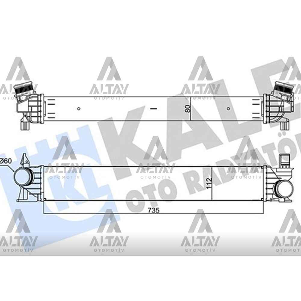 Ducato Boxer Jumper 06- 2.0D-2.3D-3.0D İntercool Turbo Radyatör - KLE-355920 - 1382429080 