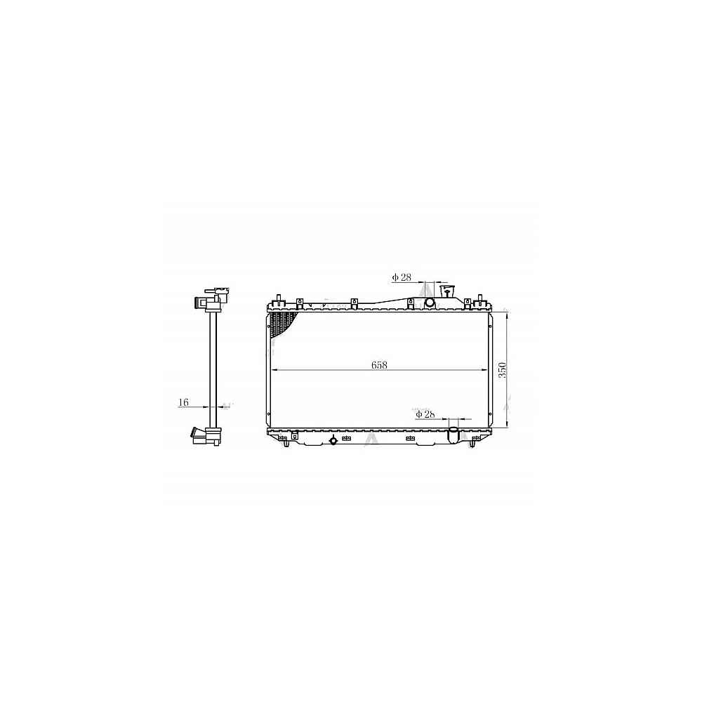 Civic 01-06 M-T Brazing Su Radyatör - KLE-357000 - 19010-PLC-J01 