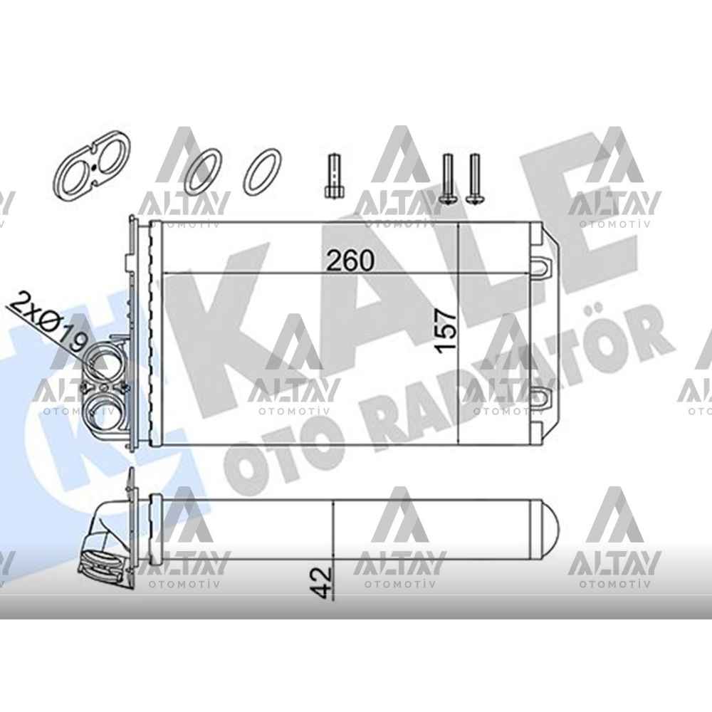 Trafic 06-14 Vivaro 06-14 Mekanik Kalorifer Radyatörü - KLE-357245 - 271157059R 