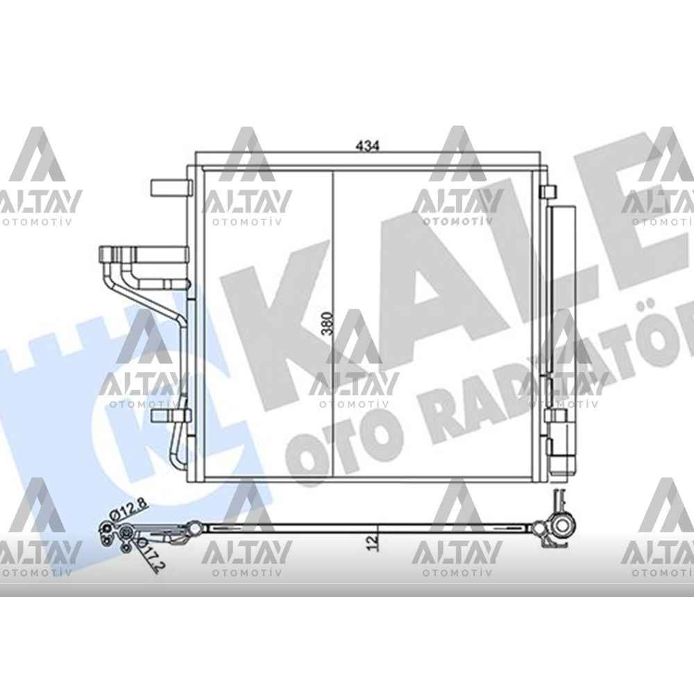 Picanto 17- 1.0-1.2 Mpi Klima Radyatör - KLE-358025 - 97606-G6050 