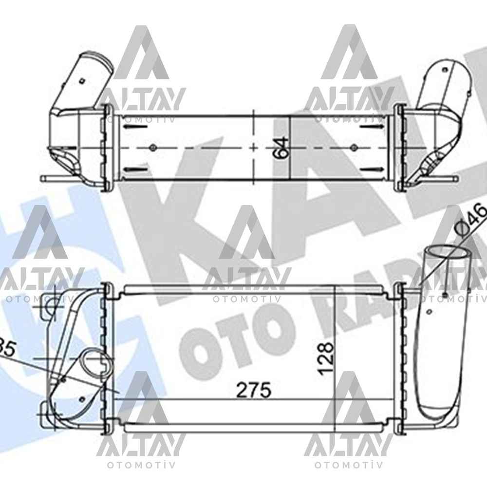 Corolla Auris 13-18 1.4 D4D Turbo Radyatörü Intercooler - KLE-358695 - 179400N080 