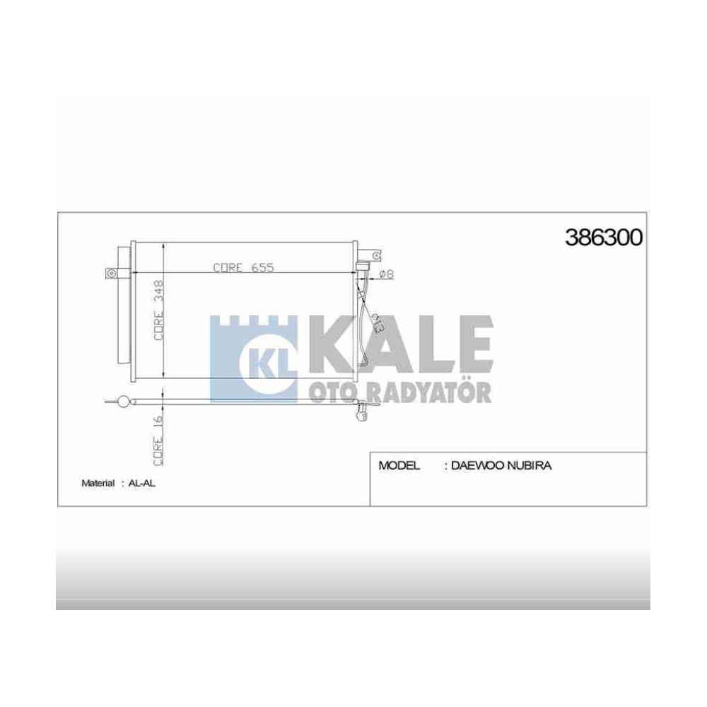 Accent 06-11 Era Benzinli Radyatör Klima - KLE-386300 - 97606-1E000 