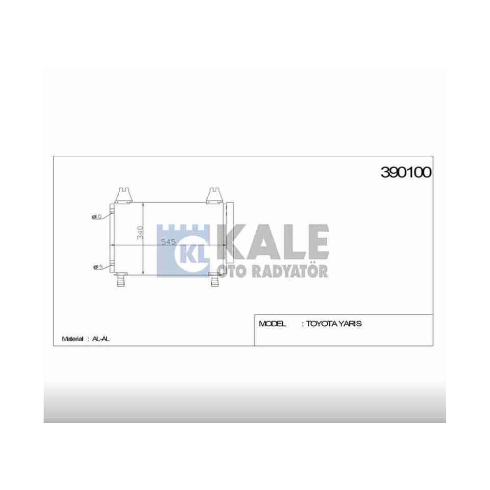 Yaris 06-12 Benzinli Klima Radyatör - KLE-390100 - 88460-52110 