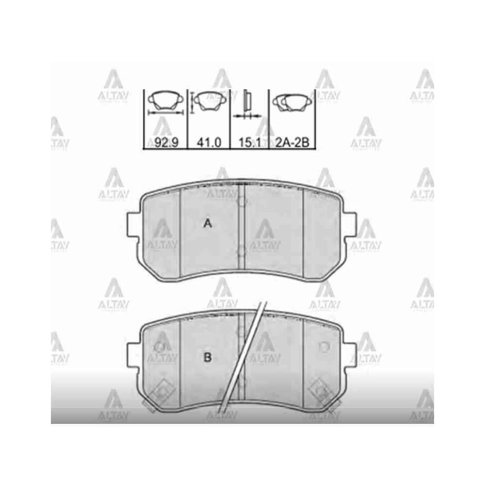 Accent Era 06-11 İ-30 ix-20 Rio 05- Ceed İx-35 Sonata09- Cerato 09- Dis Balata MHR-00045 