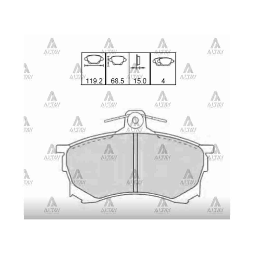 Carisma 96-01 1.6 Ön Fren Balata - MHR-00112 - MR290240 