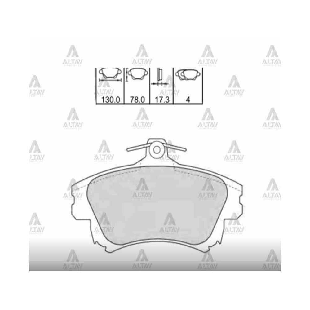 Carısma 00-06 Colt 04-11 Volvo S40 V40 Ön Fren Balata - MHR-00114 - 30623259 
