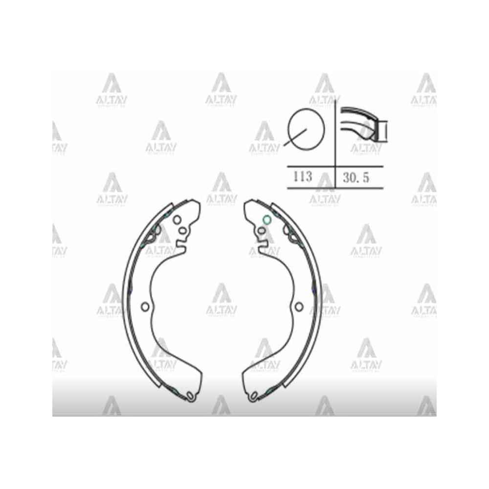 Carisma 96-00 Pabuç Arka Fren Balata - MHR-00116 - MR249576 