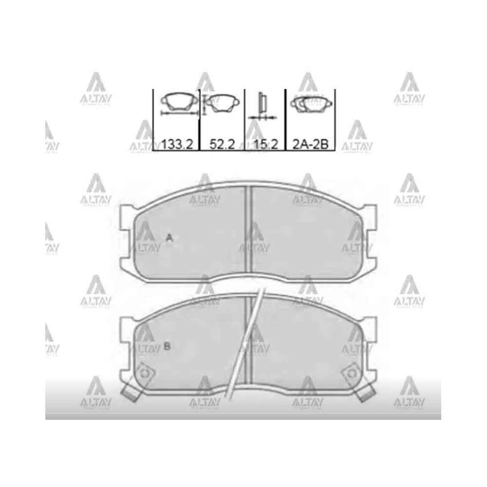 E-2200 Besta Ön Fren Balata - MHR-00119 - 0K70Y-33-28Z 