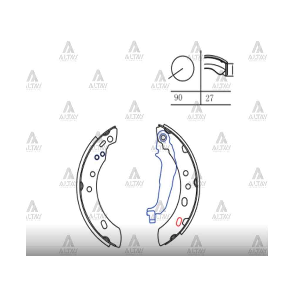 Micra 92-01 Pabuç Arka Fren Balata - MHR-00163 - 44060-6F625 