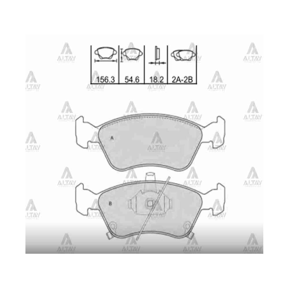 Avensis 98-00 Ön Fren Balata - MHR-00222 - 04465-05020 