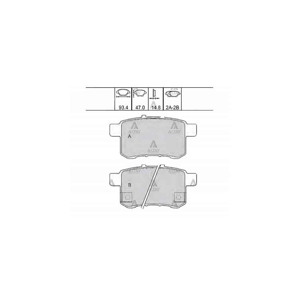 Accord 08-15 Arka Fren Disk Balata - MHR-00241 - 43022-TA0-A00 