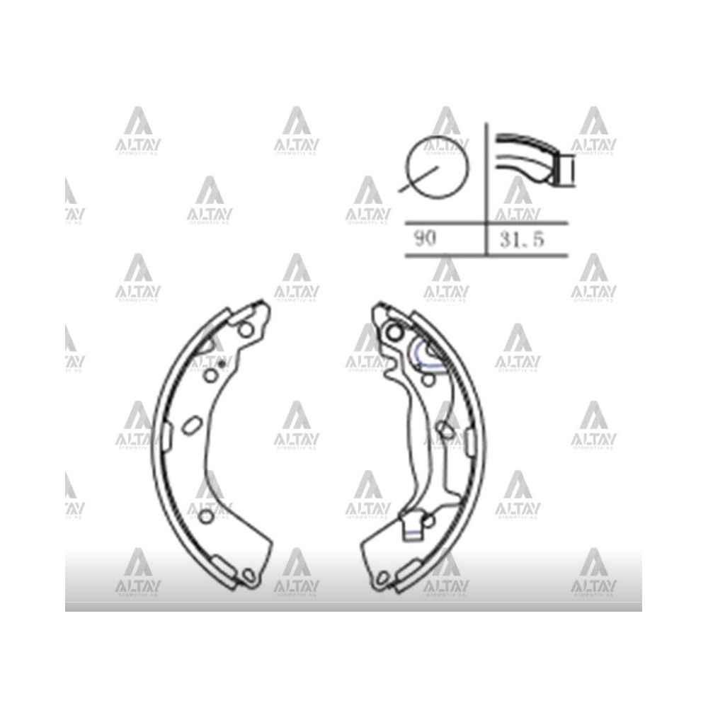 Getz 03-11 Abs Siz Pabuç Arka Fren Balata - MHR-00265 - 58305-1CA00 