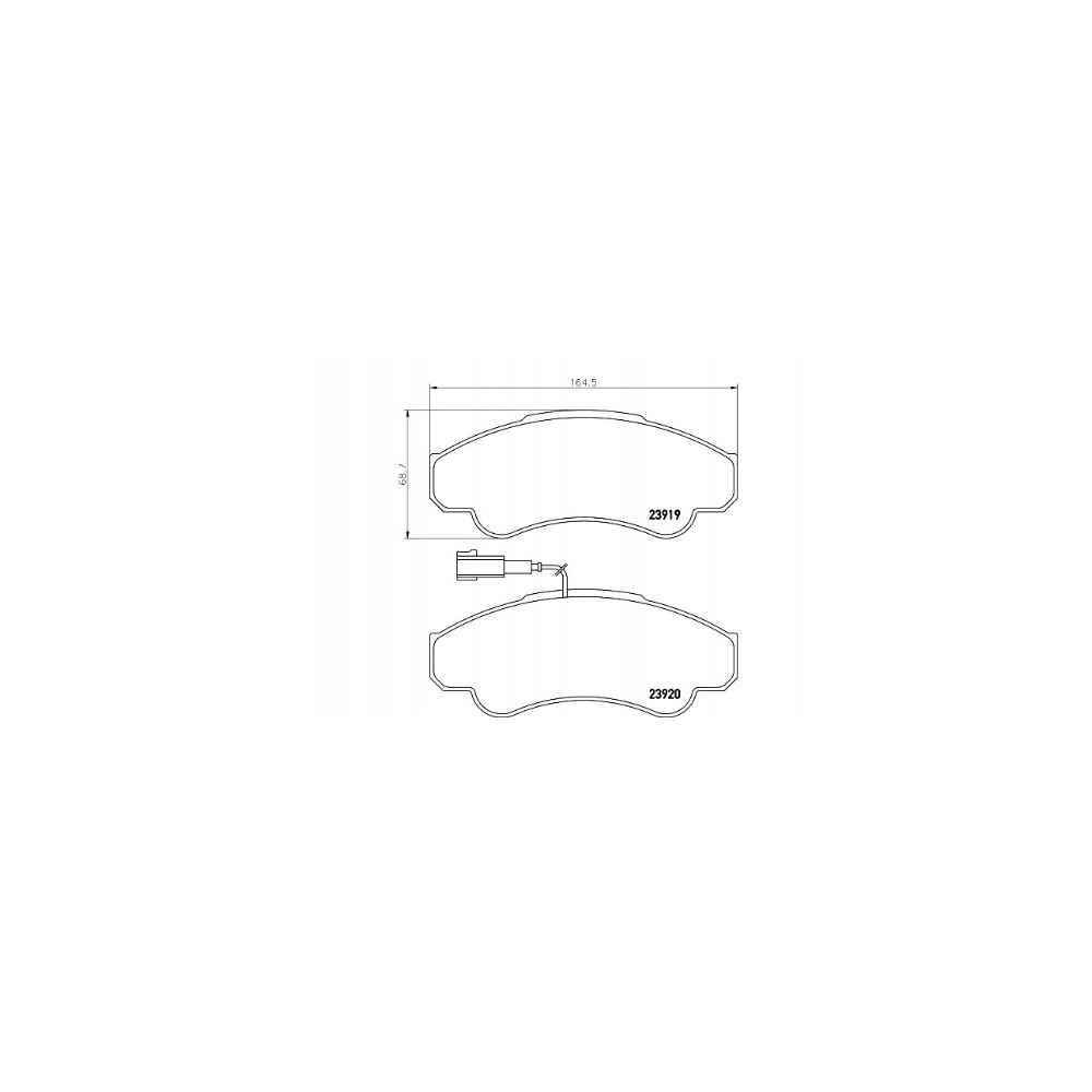 Ducato 02-06 Jumper 02-06 Boxer 02-06 Fişli Uzunluk 146.6Mm Ön Fren Balata - MHR-00449 