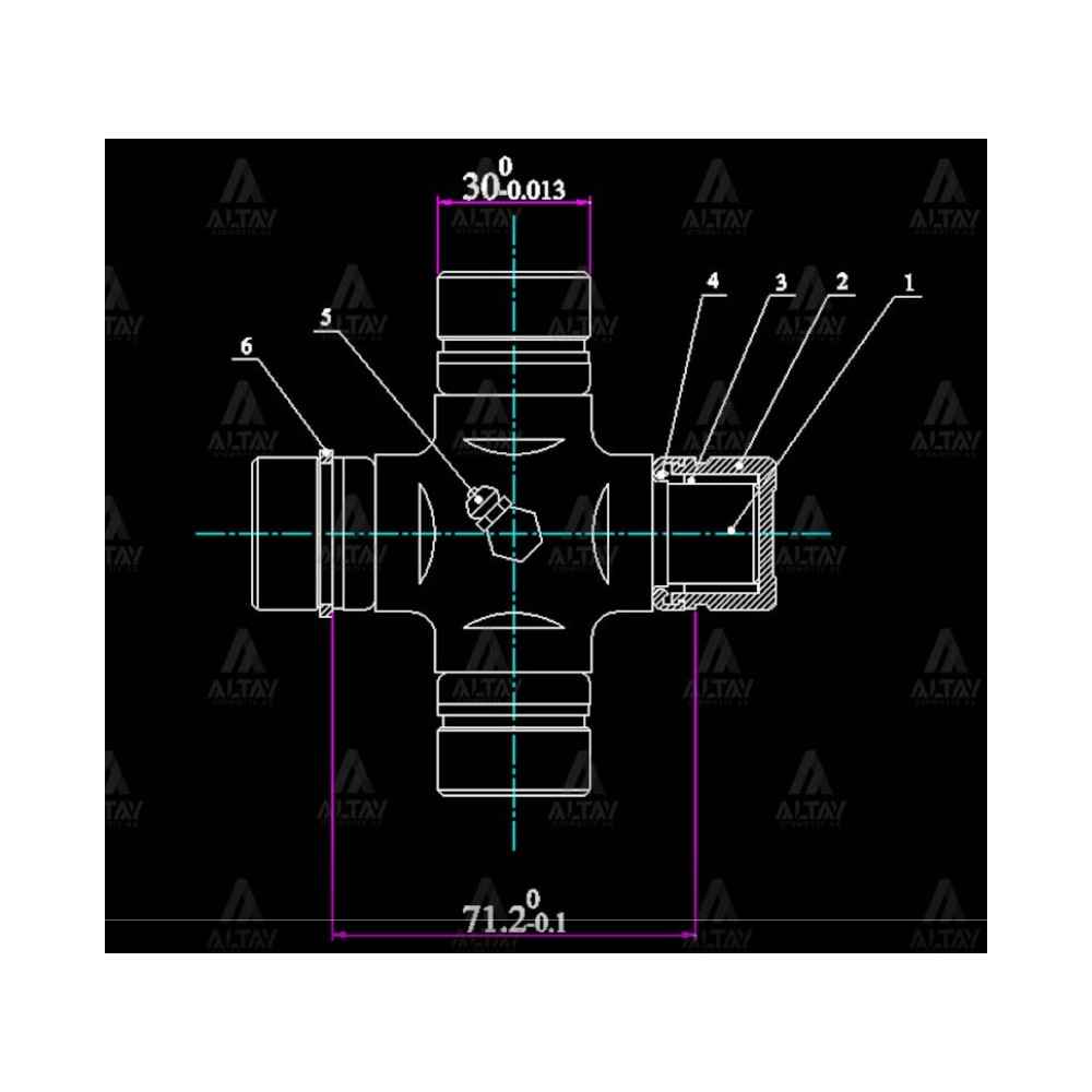 L-200 06- 4×2 4×4 İstoz Mafsal Ş 101Mm X 30Mm İçten Segman - MHR-10403 - GUM-99 