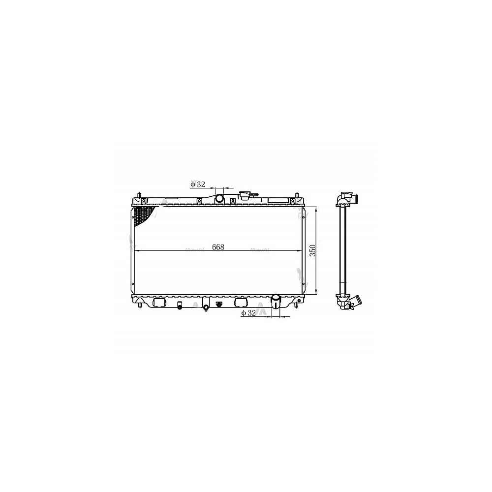 Accord 90-93 Rover 16Mm M-T Brazıng Radyatör Su - MHR-10465 - 19010-P45-G01 