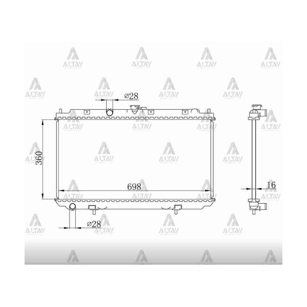 Primera 02-08 Era 00-06 M-T Su Radyatör - MHR-10622 - 21410-BM400 