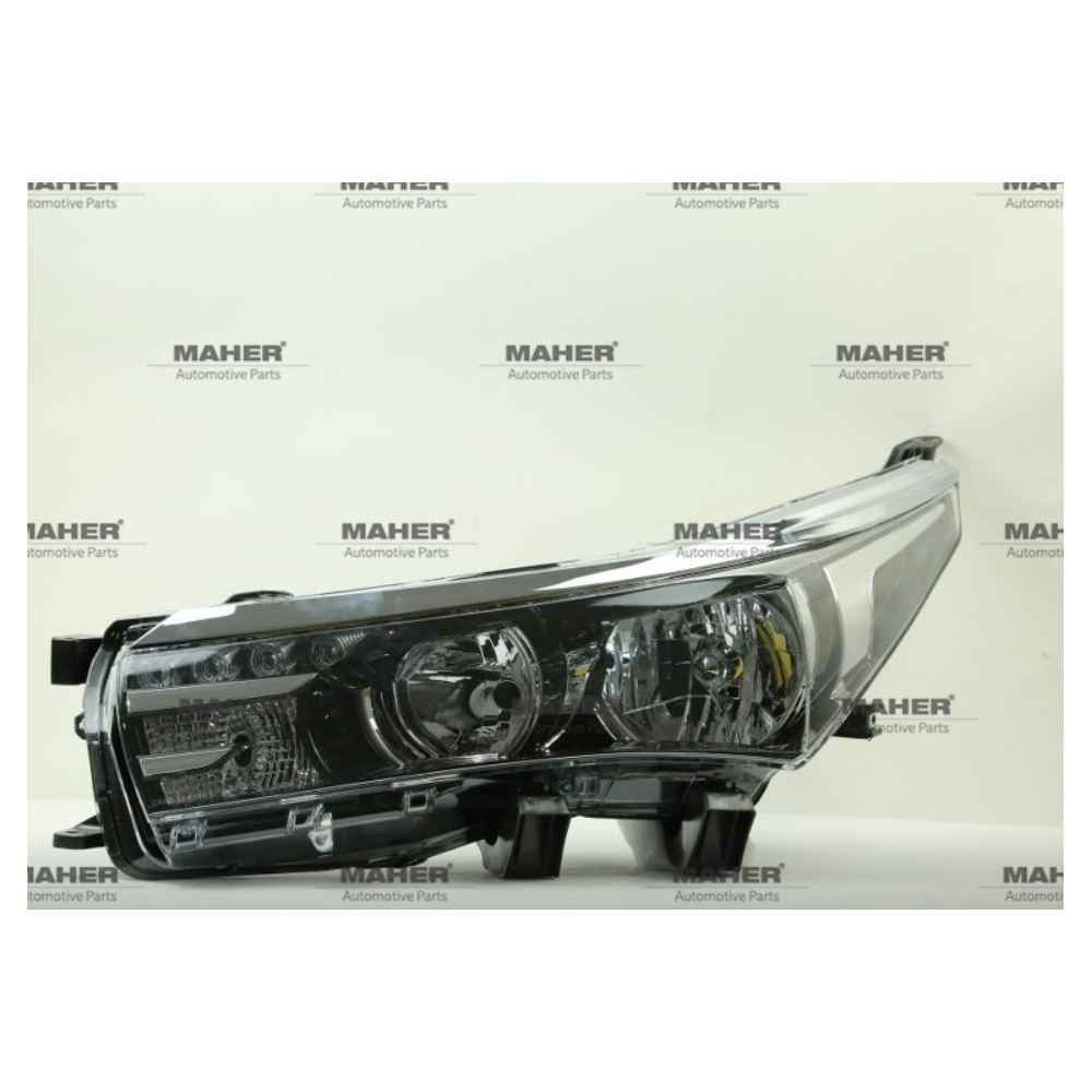 Corolla Uyumlu 13-15 Motorlu Ledli Siyah Sol Far - MHR-14376 - 81170-02E70