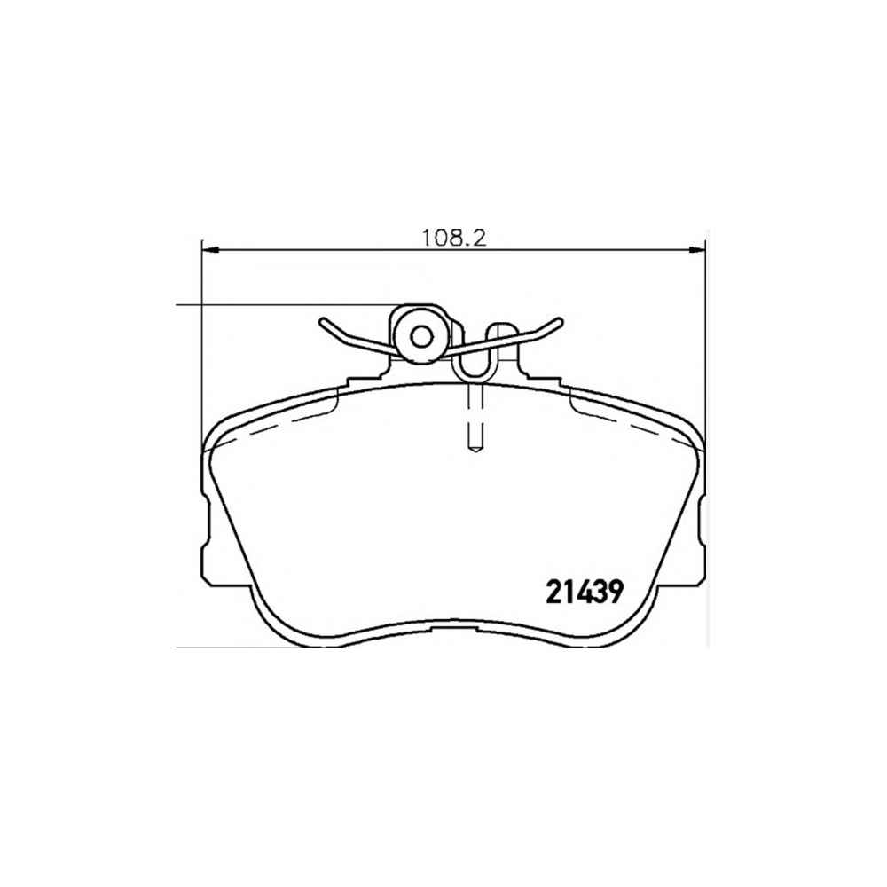 W203 C Seri 20.00Mm Ön Fren Balata 00-06 - MHR-23554 - A0024202120 