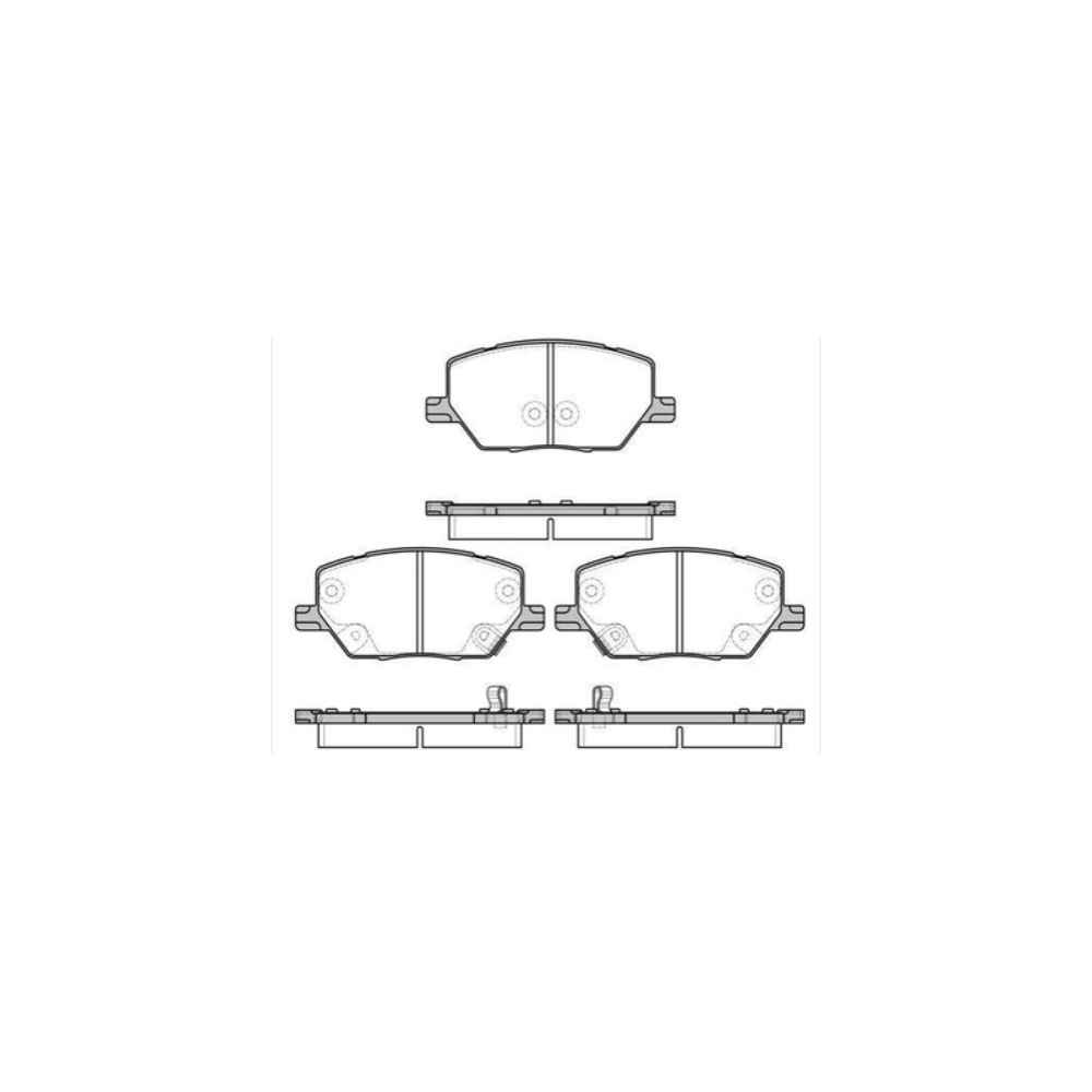 Fren Balata 500×14- Jeep Renegade 14- Ön Balata - MHR-23627 - 68273005AA 