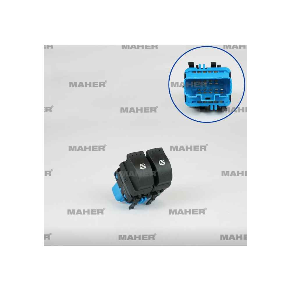 Kangoo Master Movano 10- Çiftli Mavi Sol Düğme Cam Açma - MHR-26462 - 8200108269 