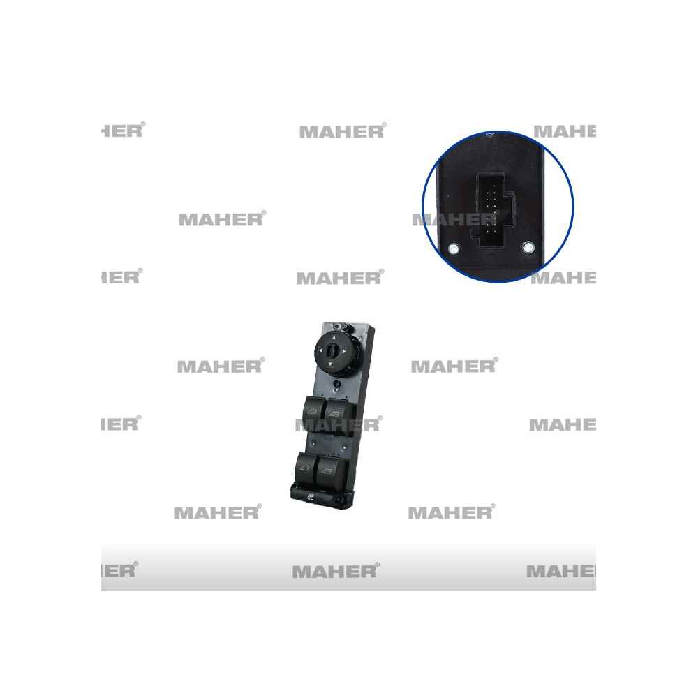 Focus 05- C-Max 04- Dörtlü Ayna Ayar Düğmeli ÇerçevesizSol Düğme Cam Açma - 3M5T14A132AG 