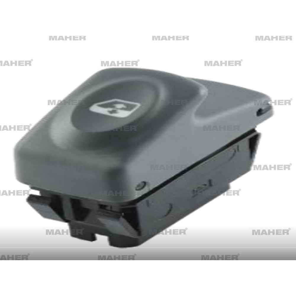 Kangoo Megane i Clio Tekli 6 Pin Gri Y.M Düğme Cam Açma - MHR-26555 - 7700421119 