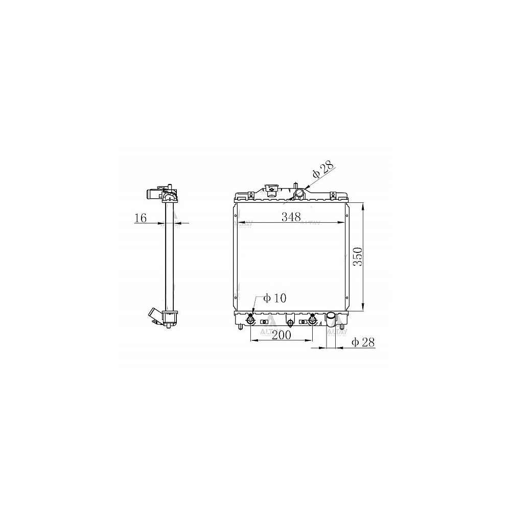 Civic 92-00 16M -T Mekanik Su Radyatör - MHR-31538 - 19010-P03-901 