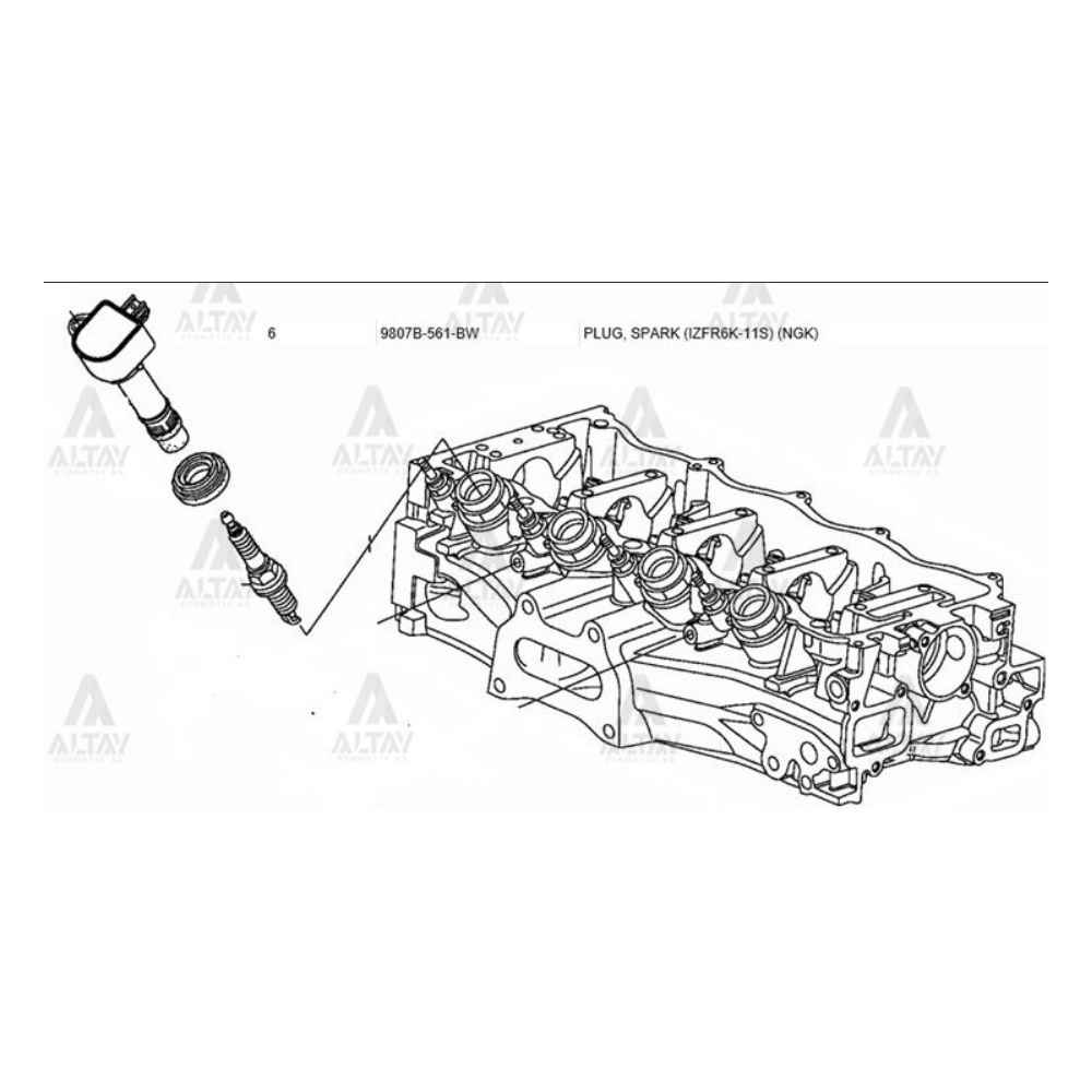 Honda Civic 2006-2011 Crv 2007-2012 Buji 9807B-561Bw 
