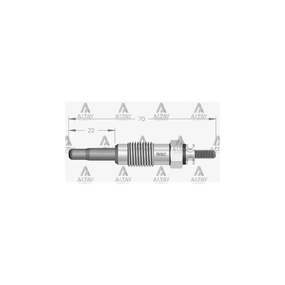 Korando 2.9 D-2.9 Td Musso Rexton 11.5V Kızdırma Bujisi Isıtma - 11593601 