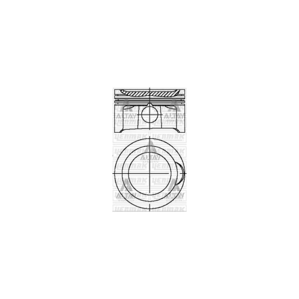 Passat A4 01-10 Alt 2.0 Std Piston Segmanlı - YEN-4327-STD - 31-04327-000 